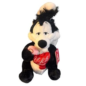 Pepe Le Pew Eau La La Perfume Looney Tunes Talking Plush Hallmark NWT valentine